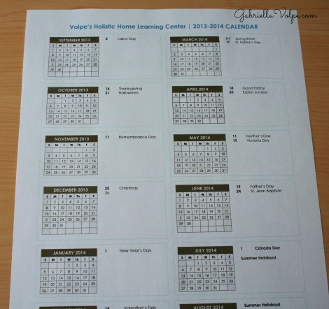 I printed off a monthly calendar with boxes for brainstorming.