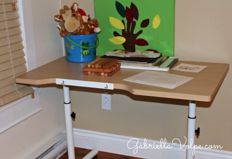 Adapted desk - furniture for the child with special needs