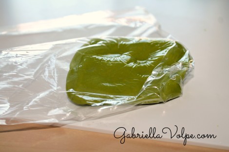 Playdough in plastic bag for child with special needs