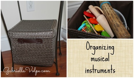organizing musical instruments - Organizing for the child with special needs