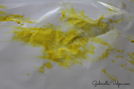 painting with the child with special needs