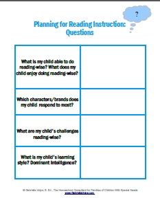 Planning for Reading Instruction