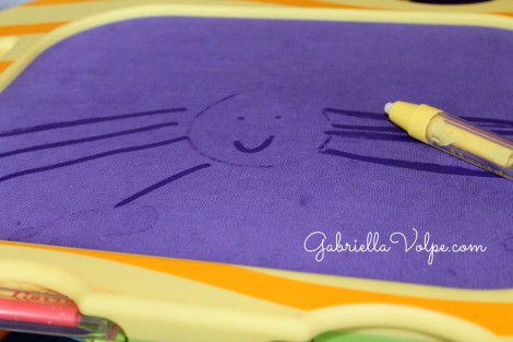 Water board drawings in the morning circle