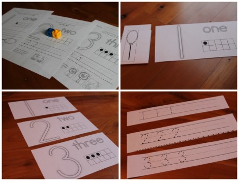 Numbers collage