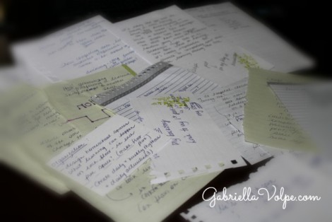 random reflections on bits of paper